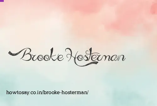 Brooke Hosterman