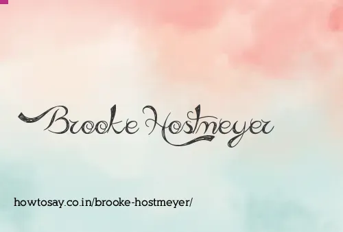 Brooke Hostmeyer