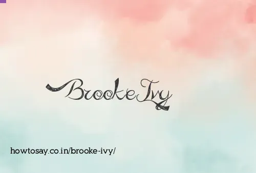 Brooke Ivy