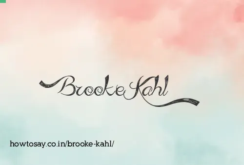 Brooke Kahl