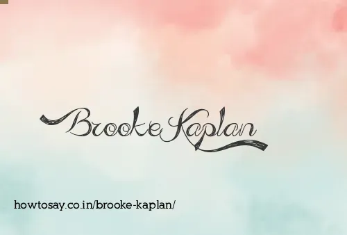 Brooke Kaplan