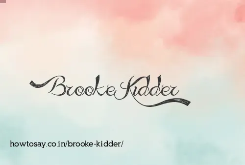 Brooke Kidder