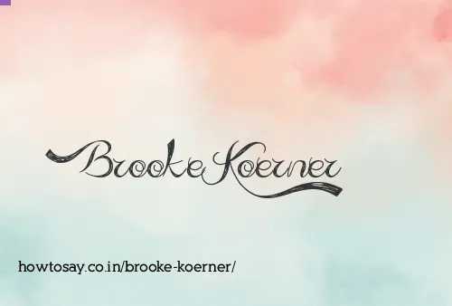 Brooke Koerner