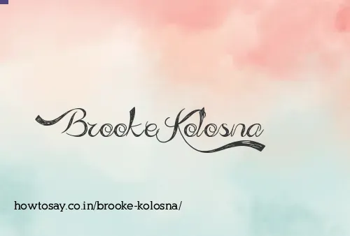 Brooke Kolosna