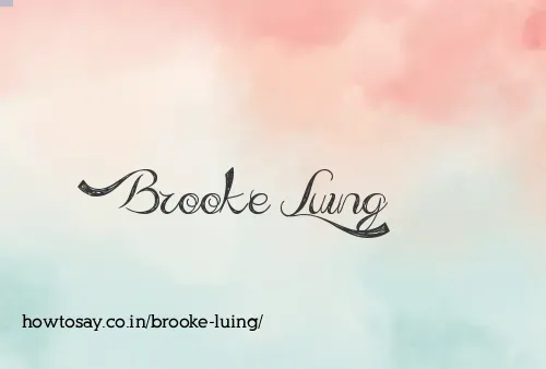 Brooke Luing