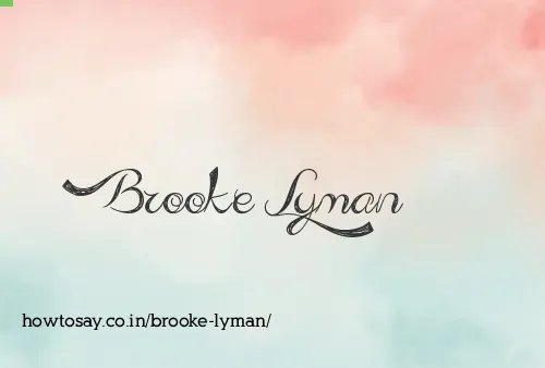 Brooke Lyman