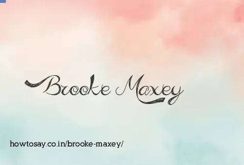 Brooke Maxey