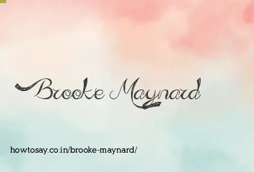 Brooke Maynard