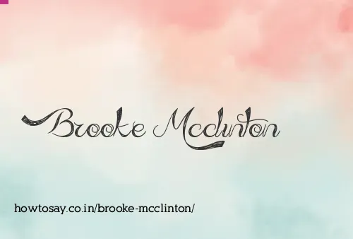 Brooke Mcclinton