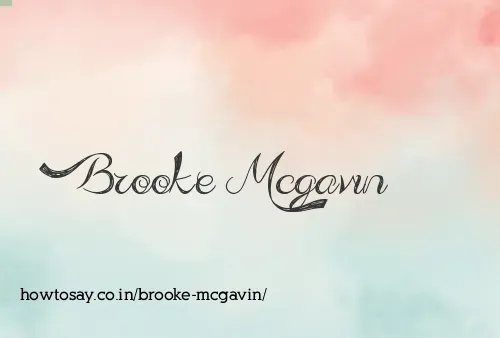 Brooke Mcgavin