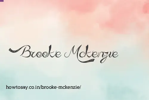 Brooke Mckenzie