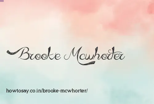Brooke Mcwhorter