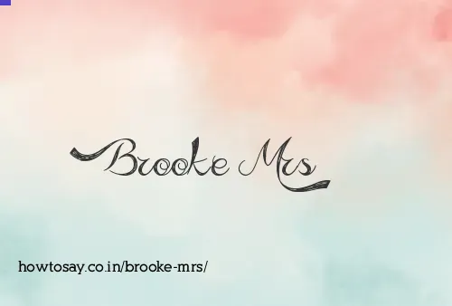 Brooke Mrs