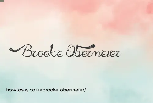 Brooke Obermeier