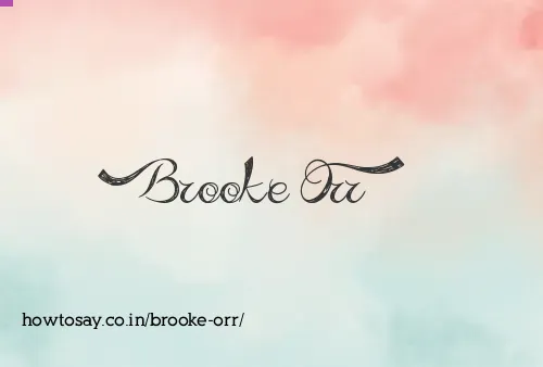Brooke Orr