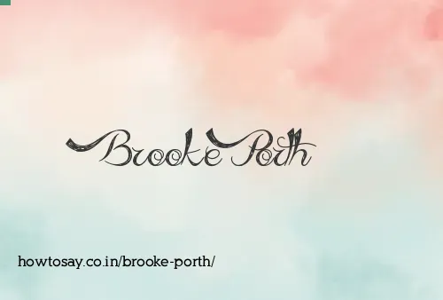 Brooke Porth