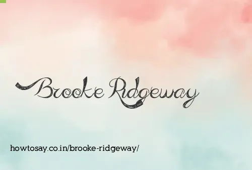 Brooke Ridgeway