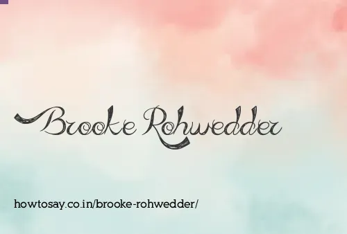 Brooke Rohwedder