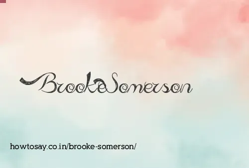 Brooke Somerson