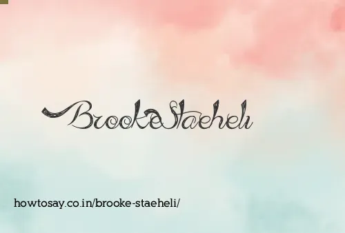 Brooke Staeheli