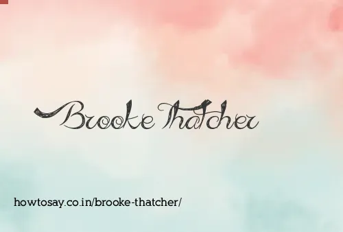 Brooke Thatcher