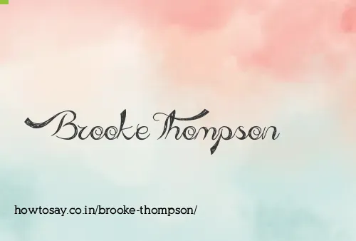 Brooke Thompson