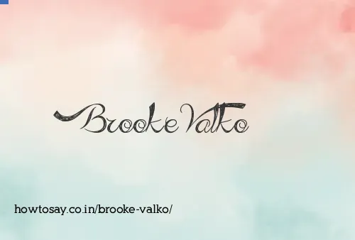 Brooke Valko