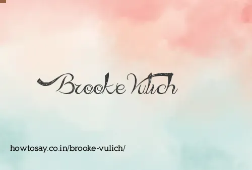 Brooke Vulich