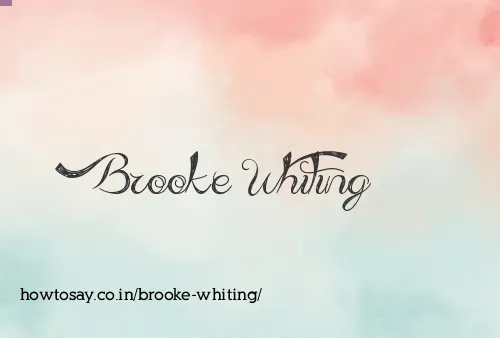 Brooke Whiting