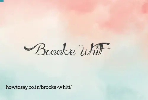 Brooke Whitt