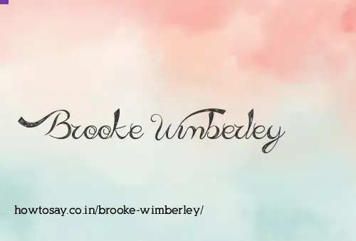 Brooke Wimberley