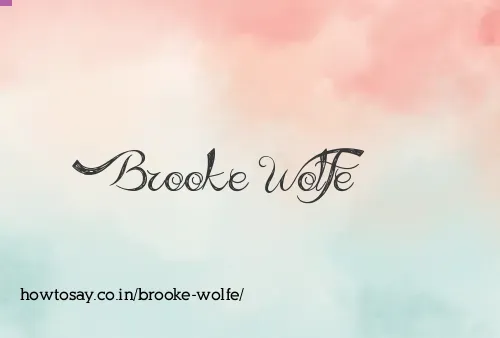 Brooke Wolfe