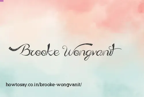 Brooke Wongvanit