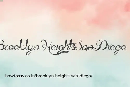 Brooklyn Heights San Diego