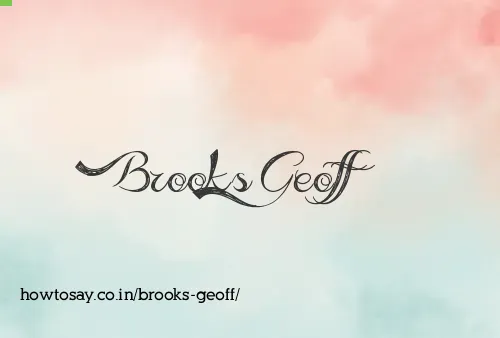 Brooks Geoff