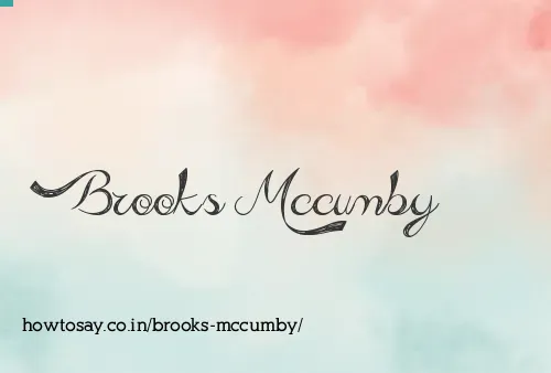 Brooks Mccumby
