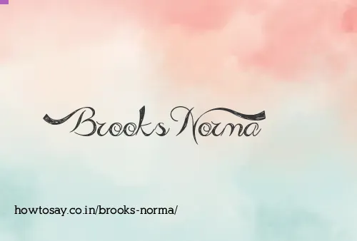 Brooks Norma