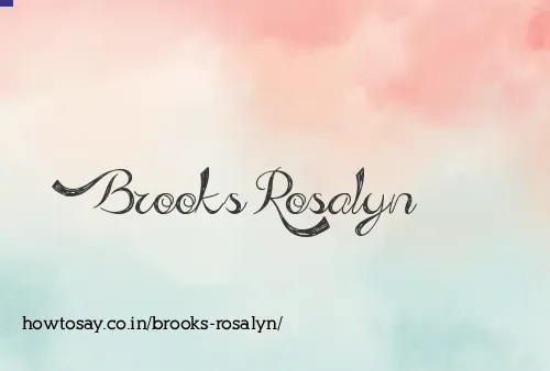 Brooks Rosalyn
