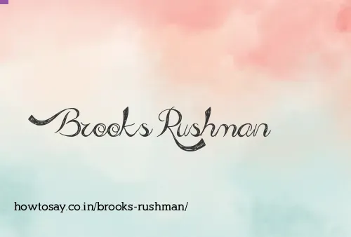 Brooks Rushman