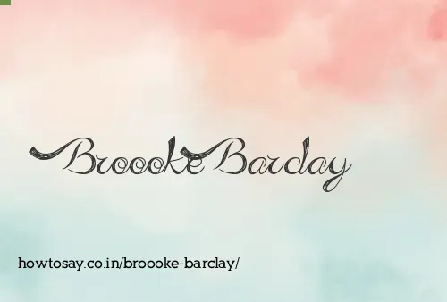 Broooke Barclay