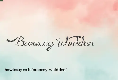 Brooxey Whidden