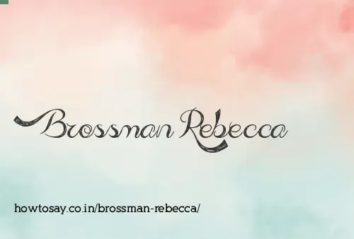 Brossman Rebecca