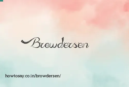 Browdersen