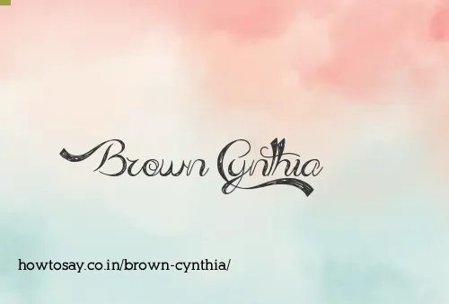 Brown Cynthia
