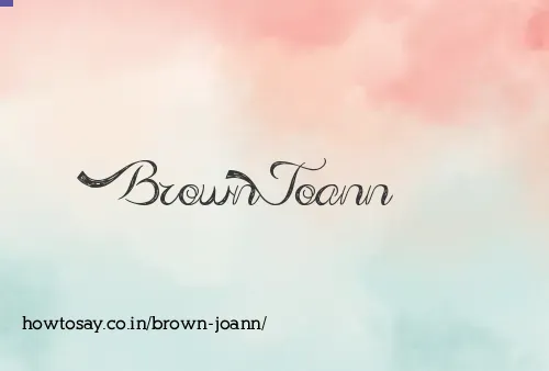Brown Joann