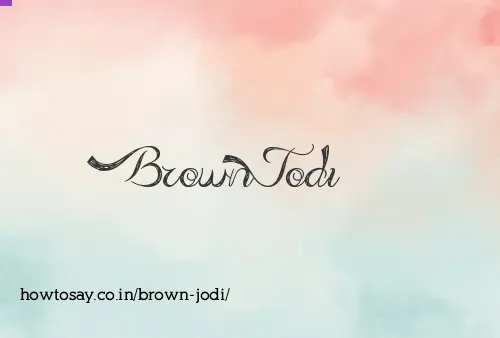Brown Jodi