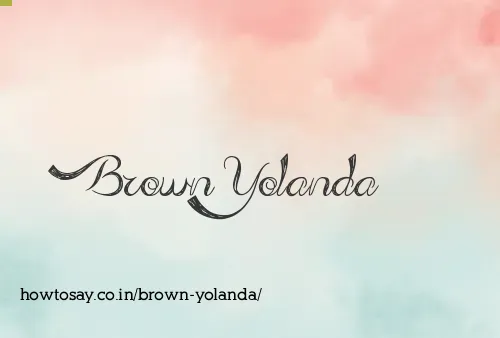 Brown Yolanda