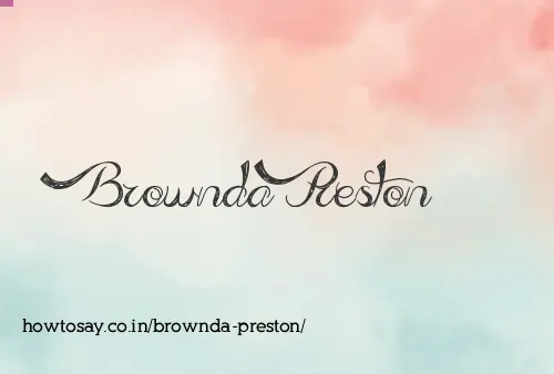 Brownda Preston