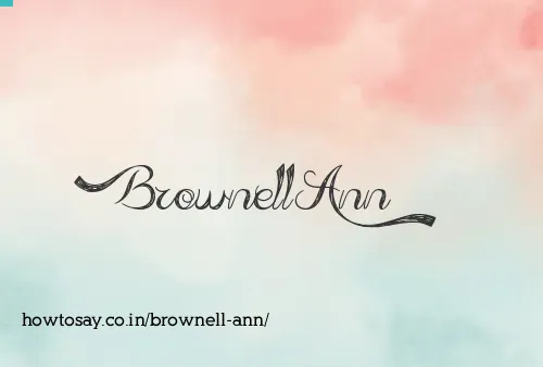Brownell Ann