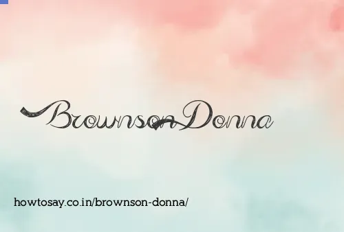 Brownson Donna